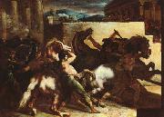  Theodore   Gericault The Race of the Barbary Horses USA oil painting artist